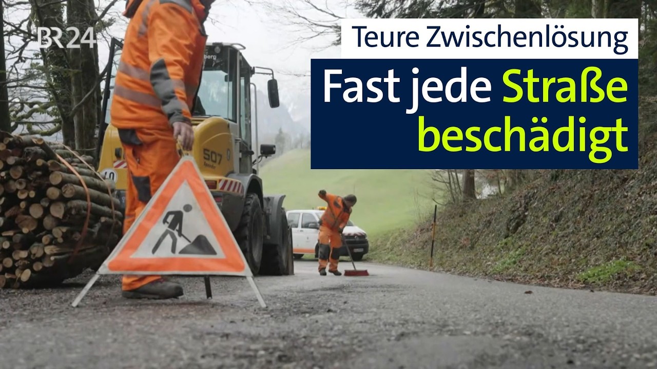 Nach dem Winter: Hohe finanzielle Belastung durch Straßenschäden | Abendschau | BR24