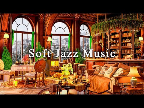 Soft Jazz Music for Stress Relief ☕ Cozy Coffee Shop Ambience ~ Relaxing Jazz Instrumental Music