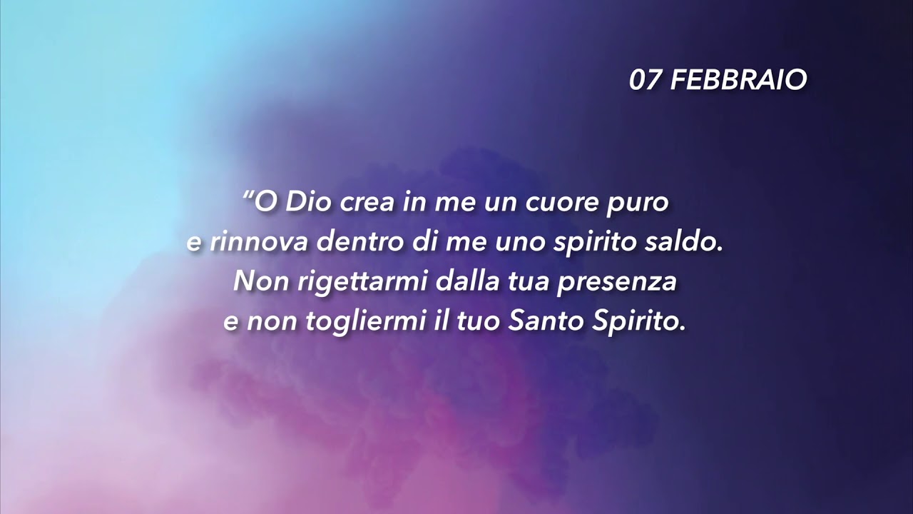 Meditazione Calendario "Parole di Vita" del 07 Febbraio 2019