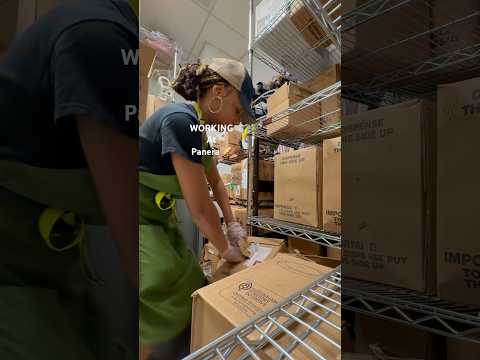 WORKING AT PANERA BREAD #panerabread #worklifebalance #dayinmylife #shorts