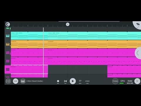 BASE de Funk Tamborzinho Lento Com Melodia 77 BPM - Para compor, improvisar, ensaiar