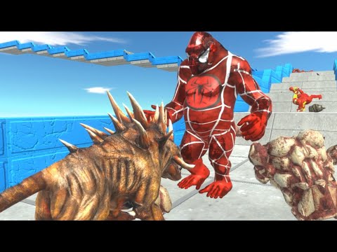 Run Away from Spinosaurus Wide Mouth   Animal Revolt Battle Simulator