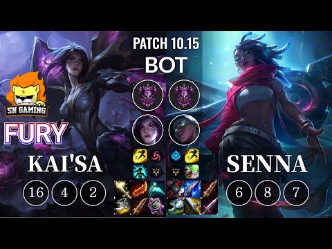 SN Fury Kai'Sa vs Senna Bot - KR Patch 10.15
