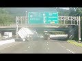 Video shows tractor-trailer overturn in alleged road rage crash