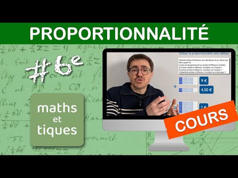 LE COURS : Proportionnalité - Sixième