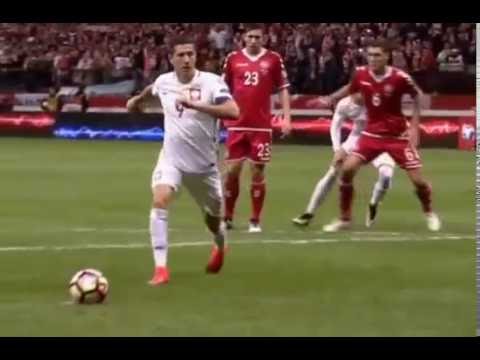 Lewandowski hat track in Denmark gates. Poland 3-2 Denmark
