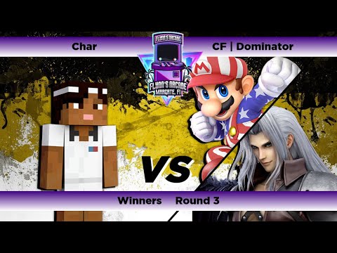 Flynn's Arcade 056 Winners Round 3 - Char (Steve)Vs CF | Dominator (Mario  Sephiroth)SSBU Tournament