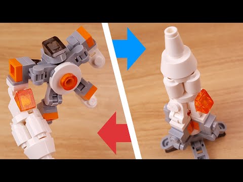 LEGO brick Space Rocket transformer robot tutorial Rocket X #LEGO #MOC #レゴ変形ロボ #レゴアイデア #레고변신로봇