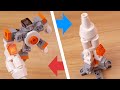 Micro space rocket type transformer robot - Rocket X
