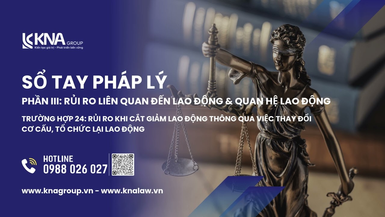 Trường hợp 24: Rủi ro khi cắt giảm lao động thông qua việc thay đổi cơ cấu, tổ chức lại lao động