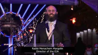 SPEECH Director of the EJA Rabbi Menachem Margolin EuroChanukah 2021