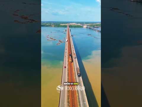 Ponte Rodoferroviaria em Maraba sobre o Rio Tocantins rumo a São Félix
