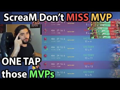 ScreaM NEVER MISS MVPs Even on LOSING GAMES