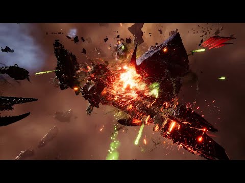 Skalgrim Mod 2021: Pyroclastic Titan - Tyranids vs Chaos - Battlefleet Gothic Armada 2