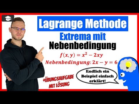 Extrema with constraints Lagrange method simply explained