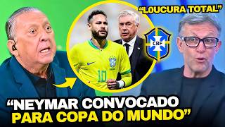 GALVÃO BUENO E NETO FORAM A LOUCURA COM NEYMAR NA CONVOCAÇÃO DA SELEÇÃO BRASILEIRA PARA COPA