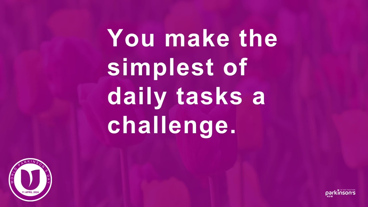 Dear Parkinson’s on World Parkinson’s Day
