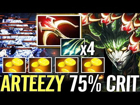 🔥 ARTEEZY Medusa 1x3 Tripple Kill — Daedalus 4x Spit 75% CRIT Chance Cancer Carry Dota 2 Pro