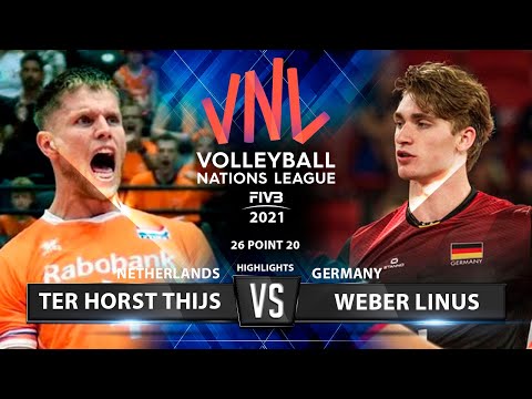 Ter Horst Thijs (NED) vs. Weber Linus (GER) | VNL 2021 | Highlights