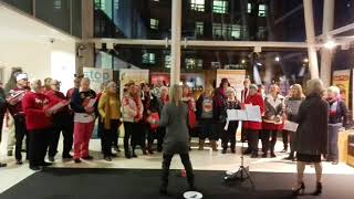 Purbrook Community Choir performance at QA Hospital, December 2017