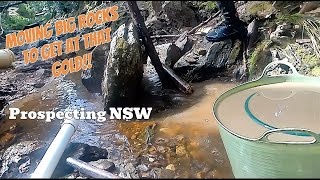 Moving Massive Bedrock! Let's get at that GOLD || Prospecting NSW