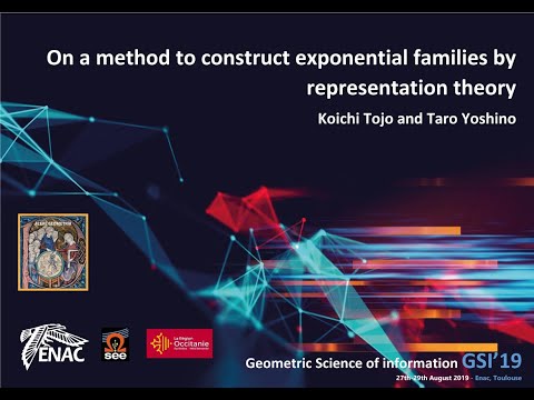 48 On a method to construct exponential families by representation theory