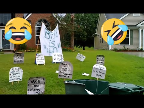 Yard Pranks For A 40th Birthday