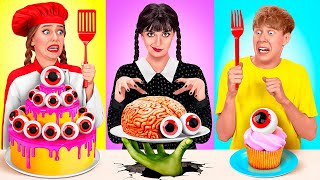 Wednesday vs Grandma Cooking Challenge | Kitchen Hacks and Recipes by Friendly DO