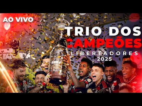 🔴 AO VIVO: FLAMENGO TETRACAMPEÃO | CHEGADA DO TIME E TRIO DE COMEMORAÇÃO DO TÍTULO DA LIBERTADORES