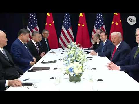 Trump meets Xi to talk US-China trade and relations at meeting in South Korea as Asia trip nears end