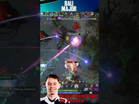Nisha FOUNTAIN DIVE Rampage Bali Major Team Liquid vs Tundra Semi Final #Shorts #Dota2 #Balimajor