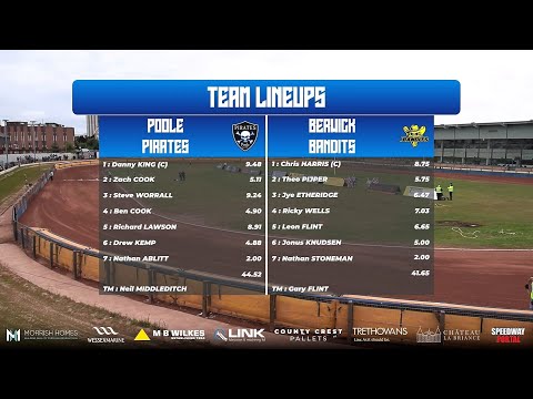 Poole vs Berwick | Championship | POOLE PIRATES SPEEDWAY 2022