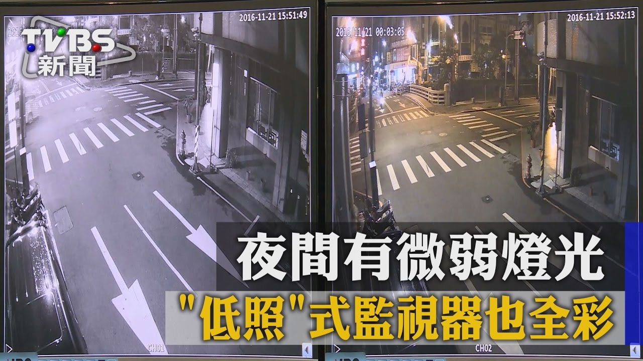 不再黑白！白光監視器有燈　晚上拍也全彩
