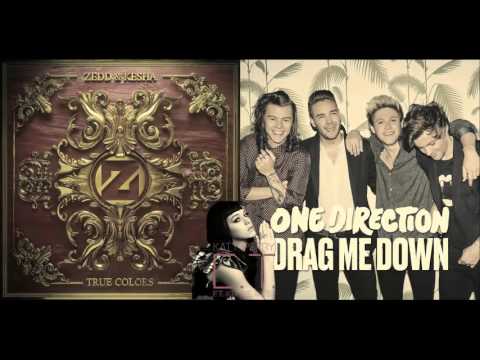 Kesha - True Colors vs. One Direction - Drag Me Down (ft. Katy Perry - E.T.) Mashup