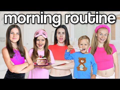 FAMILY of 6 MORNING ROUTINE for SUMMER! | Family Fizz
