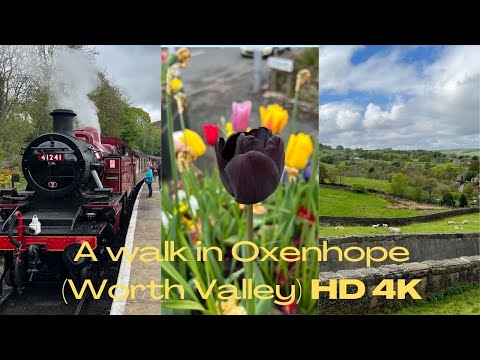 A walk through Beautiful Oxenhope village, Reservoir 4K video |Keighley & worth Valley|