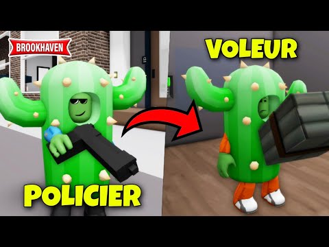 JE PRÉTEND ÊTRE UN POLICIER ALORS QUE ... 😅 ! ROBLOX - BROOKHAVEN