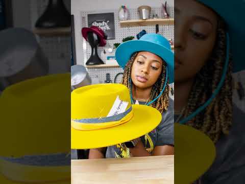 How to make a Pork Pie style felt hat #shorts