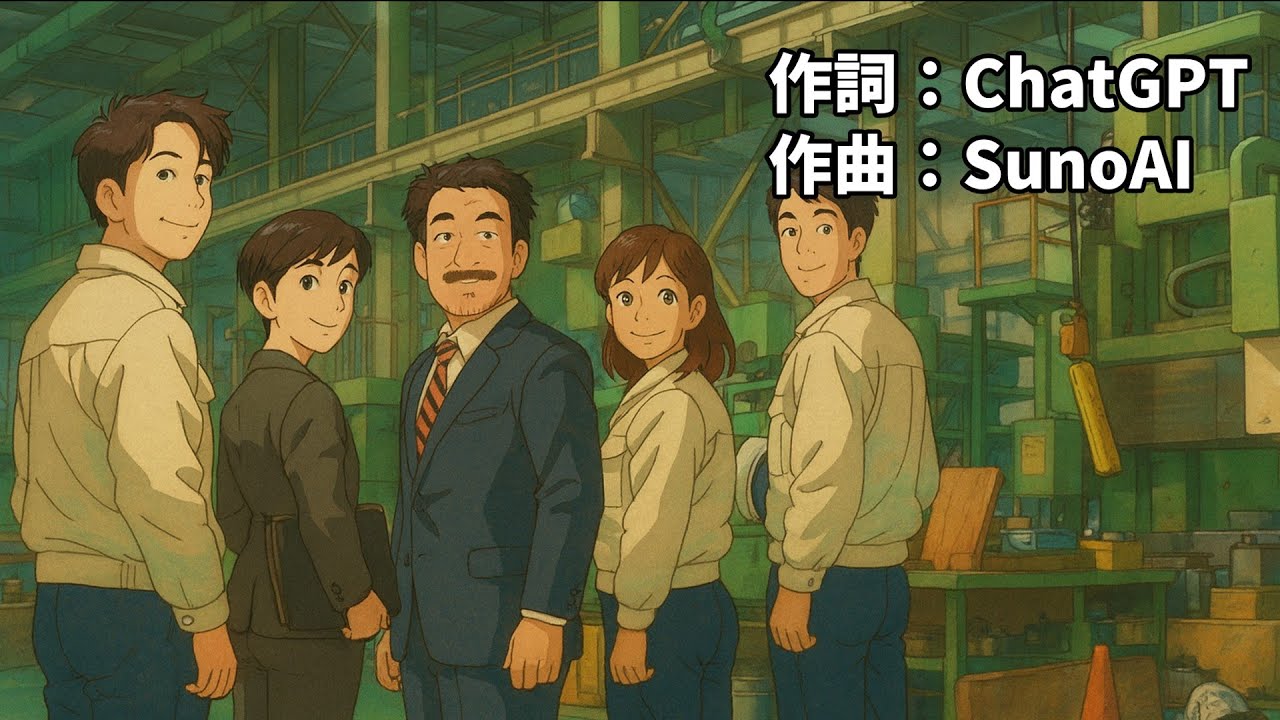 【AI音楽】製造業ブルース