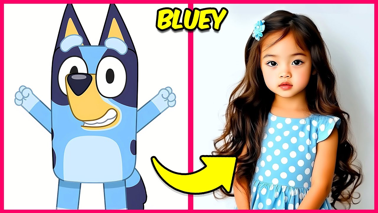 How Bluey Characters Look as Humans + 🔊 Guess the Bluey Characters by Their Voice 💙🐕✅