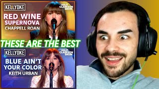 Saturdays with Kelly - Covers of &#39;Red Wine Supernova&#39; &amp; &#39;Blue Ain&#39;t Your Color&#39; (Kellyoke) |Reaction