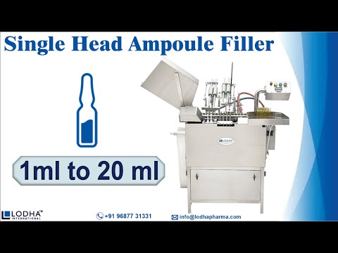 PLC Based Ampoule Filling and Sealing Machine