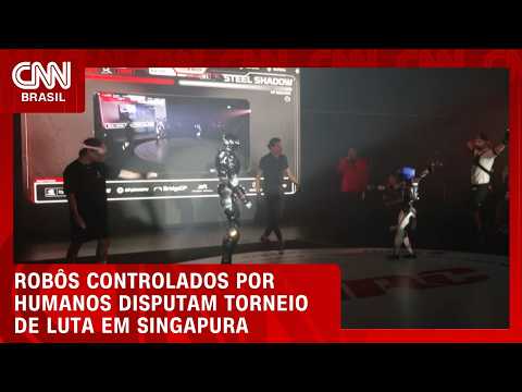 Luta de robôs: humanoides trocam socos em torneio de luta em Singapura | CNN BRASIL
