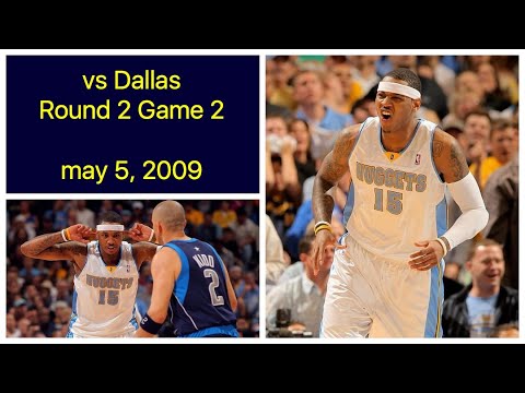 Carmelo Anthony 25 pts vs Dallas Mavericks Game 2 Highlights (may 5, 2009)