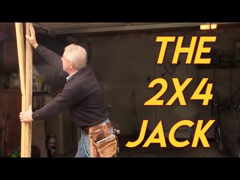 Part of a video titled 2x4 Becomes a Jack - Cool Trick - YouTube