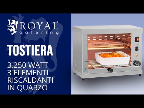 Video - Tostiera - 3.250 Watt - tubi al quarzo