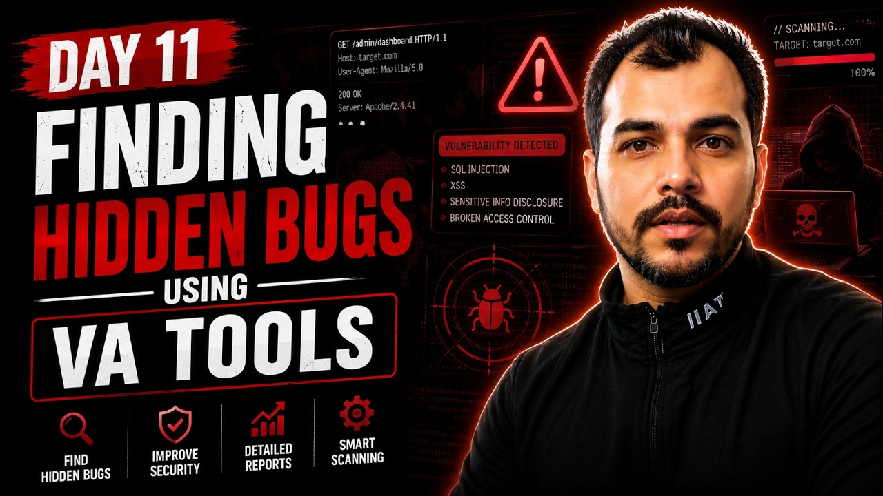 Day 11: Finding Hidden Bugs Using VA Tools | Bug Hunting Full Course | hacker vlog