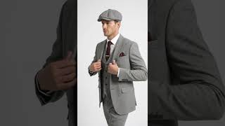 Peaky Blinders Men’s Gray Tweed 3 Piece Suit – Vintage 1920s Wedding Vested Suit video