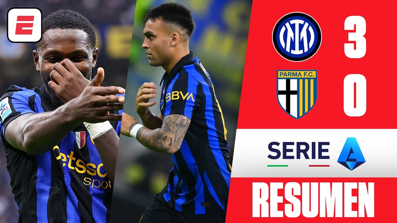INTER de LAUTARO MARTÍNEZ GOLEÓ 3-0 al PARMA y mantiene su INVICTO en la SERIE A | Resumen
