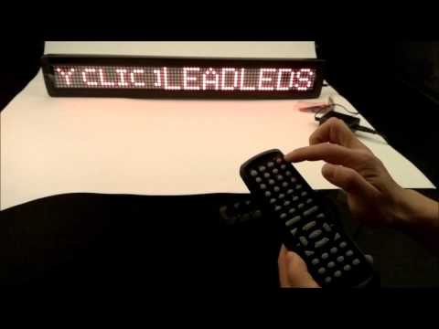 led sign board programming remote control